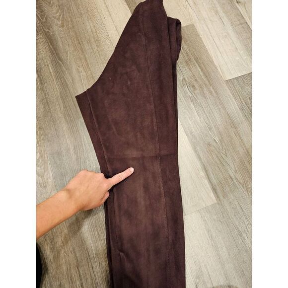 Ann Taylor size 8 Petite Brown Suede Look Pants - Picture 10 of 11